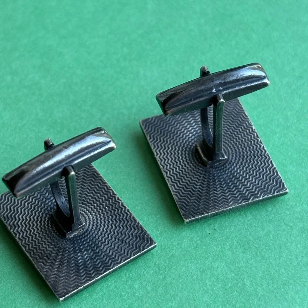 Vintage Gentry Silver Plate Buddha Cufflinks EUC